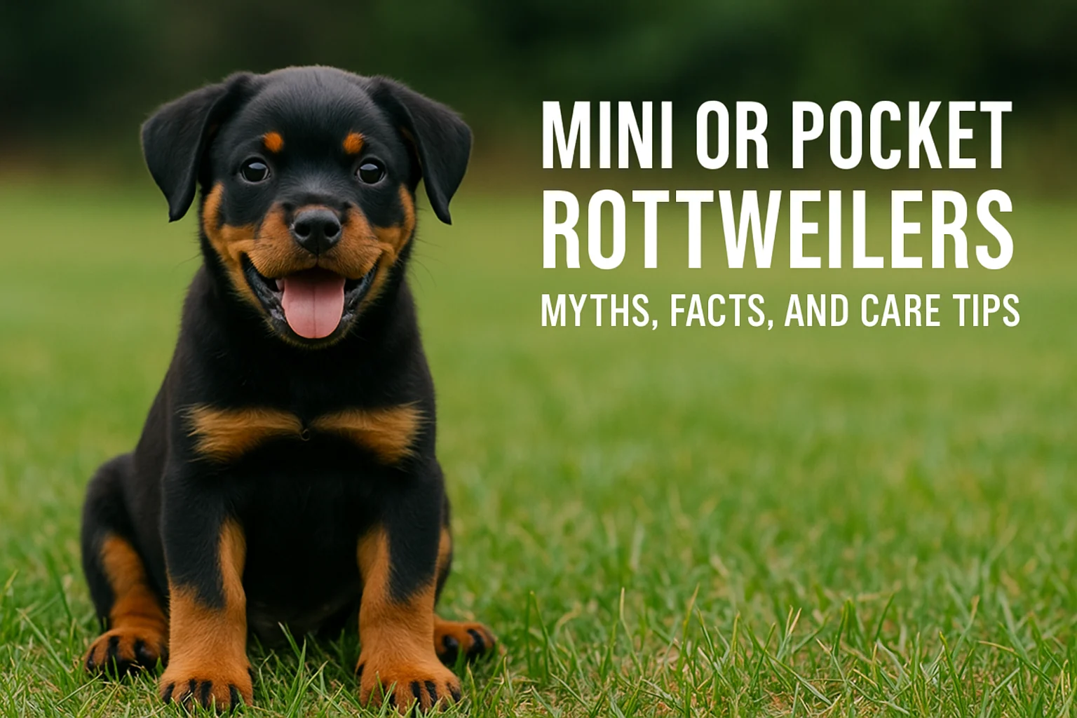Mini or Pocket Rottweilers
